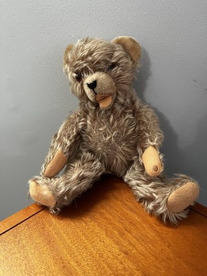 Vintage Teddy Bear GRISLY mohair old German toy stuffed teddy RERE Grisly 1920s