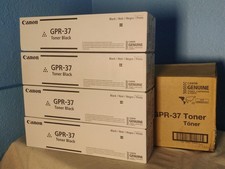 Genuine OEM Canon GPR-37 Black Toner Cartridge 3764B003 AA Set of Four