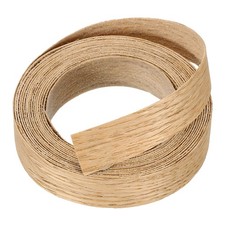19/32" x 10 ft Wood Edge Banding, Pre-Glued Iron on Edging Strip, Red Oak