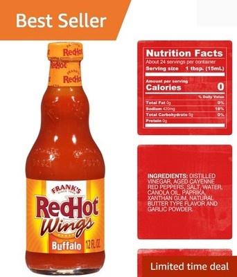Buffalo Wings Hot Sauce, 12 fl oz