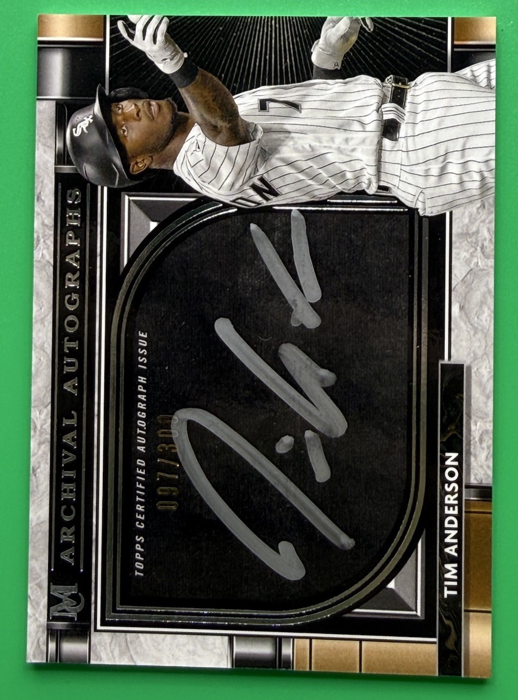 2021 Topps Museum Collection Tim Anderson Archival Auto #097/300 White Sox