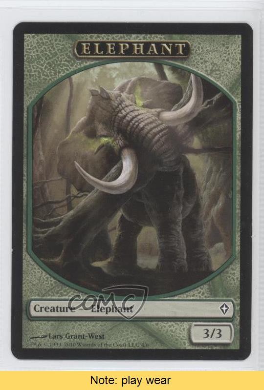 Elephant (Token) Magic: Worldwake Tokens #T4 2010 READ 0d2