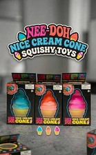 Nee Doh Nice Cream Cone Squishy Toy - Color May Vary - Brand New 1pc SHIPS NOW