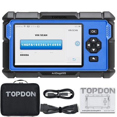  2026 TOPDON AD600S OBD2 Scanner Engine ABS SRS SAS AT TPMS EPB Diagnostic Tool 