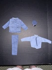 Vintage GI Joe Action Pilot Dress Blue Uniform NO COUNTRY OF ORIGIN