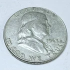 1963-D Franklin Half Dollar - 90% Silver - Circulated Coin #4950