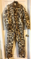 Vintage Walls Coveralls Men Large-Tall Blizzard-Pruf Insulated Duck Camo Zip USA