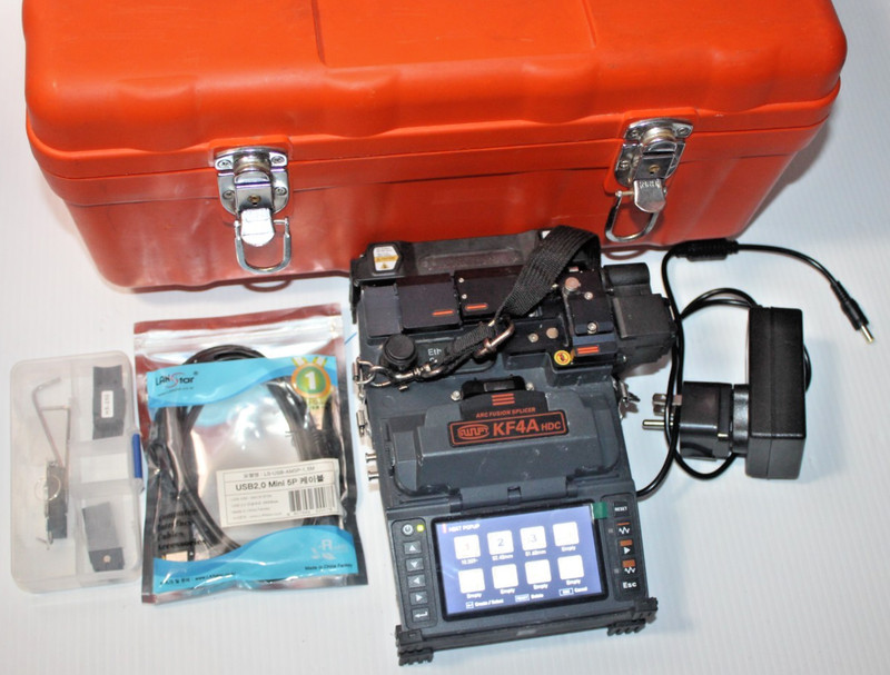 Swift Ilsintech KF4A HDC All-In-One Arc Fusion Splicer in Case 642 Total Arcs
