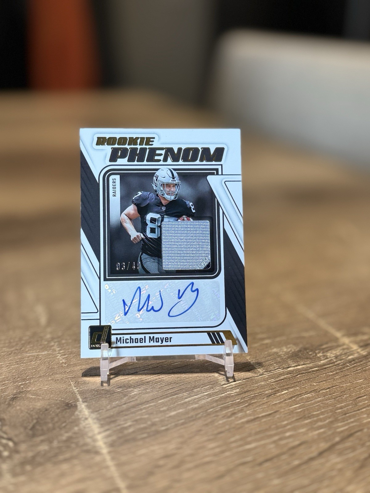 2023 Donruss Rookie Phenom Jersey Autographs Michael Mayer #RPJA-MMAY Prime /49