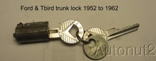 Ford Thunderbird Trunk Lock 1952 1953 1954 1955 1956 1957 1958 1959 1960 Nos