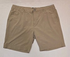 Faherty All Day Shorts Mens 34 Brown Casual Drawstring 8.5" Inseam