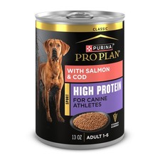 Purina Pro Plan Sport High Protein Wet Dog Food Salmon Cod - 12x 13oz Cans