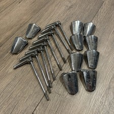 Lot of 8x PREMIER Bass Kick Drum TENSION Rods  10x CLAWS 70s Single Wing 4.25"