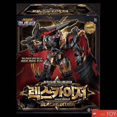 Miniforce Dinoid Warrior REX KAISER BLACK EDITION Limited Transformer Dino...