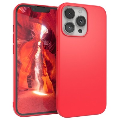 Für Apple iPhone 13 Pro Schutzhülle TPU Backcover Tasche Slim Etui Matt Dünn Rot