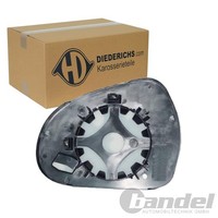 Diederichs Spiegelglas Beheizbar Konvex Links Passend FüR Peugeot 207 207/207+