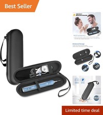 Travel Case for Electric Toothbrush with Accessory Pocket - Black