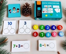 Digital Operation Card Educational Math Game Learning Toy Ages 6 