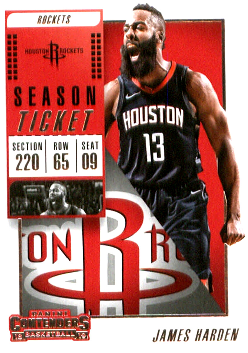 2018-19 Panini Contenders #38 James Harden Houston Rockets