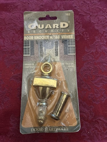 Guardia Puerta Seguridad Llamador W 160 Visor Acabado Latón Nuevo Antiguo Stock - Imagen 1 de 2