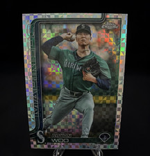 Topps 2025 Chrome Update X-Fractor Rookie Bryan Woo #USC16 Mariners MLB