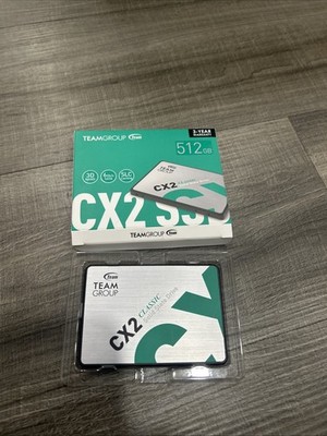 Team Group CX2 2.5'' 512GB SATA III 3D NAND Internal Solid State Drive SSD