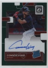 2022 Panini Donruss Optic Green Stars Prizm 36/49 Connor Wong #RRS-WO Auto 0m89