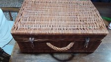 antica Set da Pic- nic Anni 60   - '70  CESTA DI VIMINI vintage