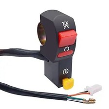 12V Universal Handlebar Switch ON/Off 7/8" 22mm Start/Kill Light Switch for Scoo