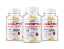 3x ULTRA PROBIOTIC 100 Billion CFUs NOW ULTIMATE FLORA PRIMAL NATURE'S KEY ALIGN