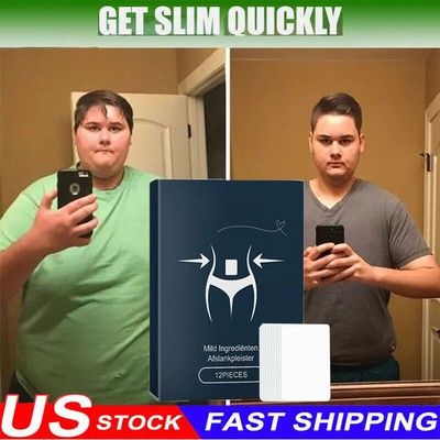 60Pcs Slimming Patch Slim Belly Burn Abdomen Weight Loss Fat Burning Pads Best
