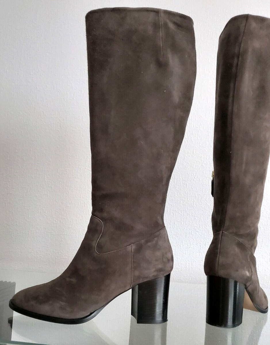 Grigiarancio Italy Suede Boots Womens US Size Taupe Mushroom