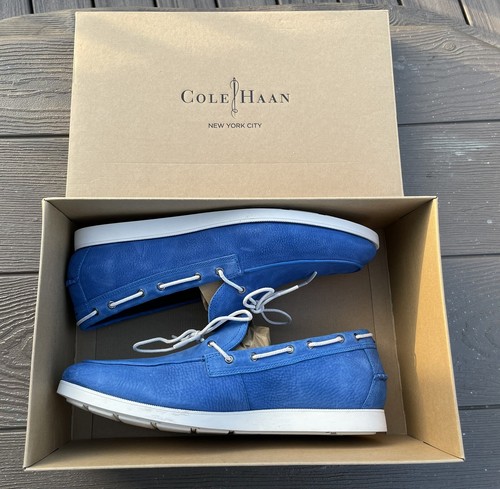 Camp Moc Boat Shoes Empire Blue Ivory 