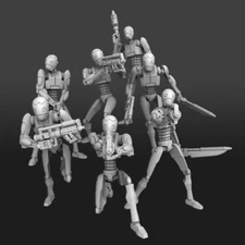 Star Wars Legion BX-Series Droid Commandos Unit Proxy Models 3d Printed