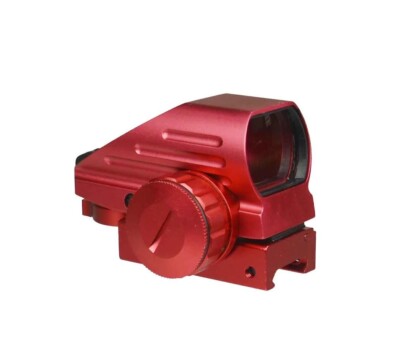 Red Color Finished Holographic Reflex Both Red and Green & 4 Reticals Weaver