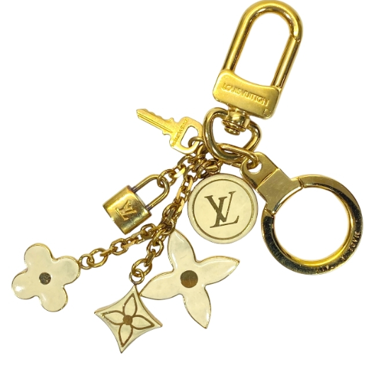 LOUIS VUITTON ゴールド ヘアゴム Authentic LOUIS VUITTON Bag Charm Key Ring Porte Cles Panpiyu | eBay