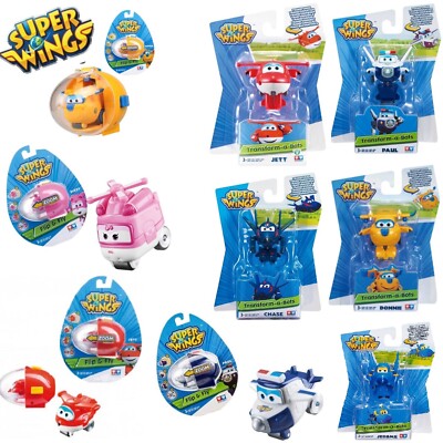 Super Wings Transform A Bots Figuren Set Alpha Group Miniteam Airplane Spielzeug
