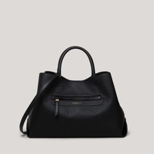 New Fiorelli Agatha Grab Black Bag Detachable Shoulder Strap Gold Compartments