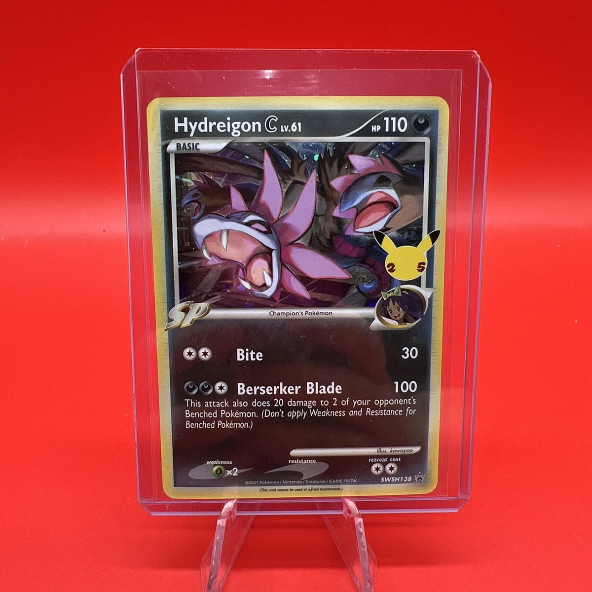 Pokémon TCG Hydreigon C lv.61 SWSH Black Star Promos SWSH138 Holo