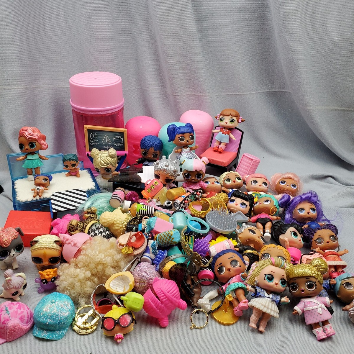 HOT ! Clothes Accessories Lol Surprise Doll Clothes LOL Surprise Dolls Lot  153 Pcs Clothes Accessories Wig Hat Shoe