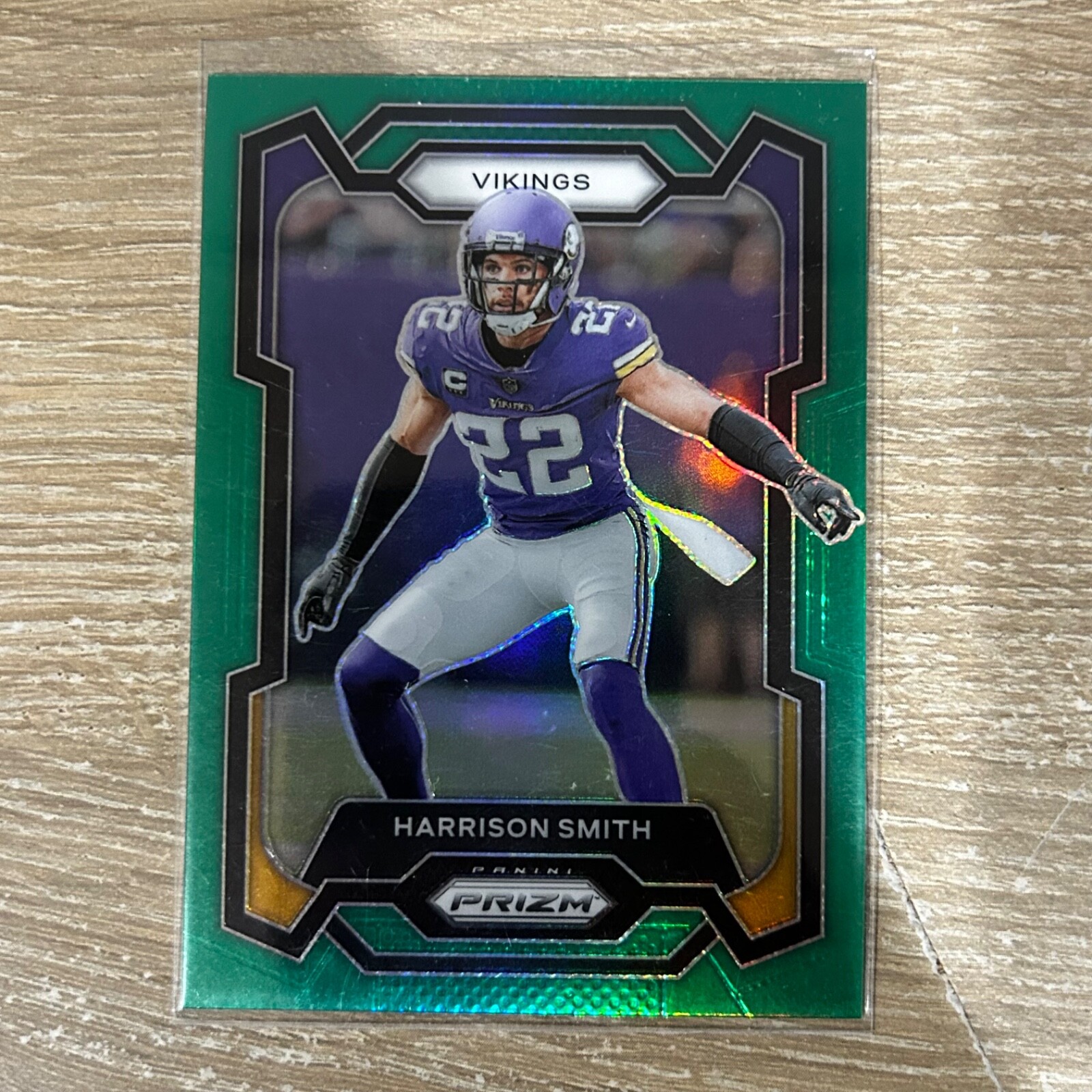 2023 Panini Prizm - #192 Harrison Smith Green Prizm Minnesota Vikings