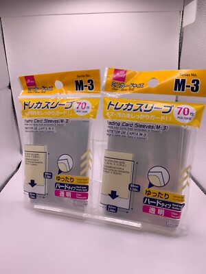 daiso trading card sleeves DAISO Trading Card Sleeves Soft Type 2.44in×3.50in 70Sleeves 2set From  Japan