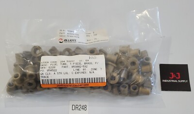 *NEW SEALED* BAG OF 100 Elliott Tool Technologies 1-Piece Brass Ring + Warranty!