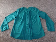 Banana Republic Womens Blouse Medium blue button up top casual