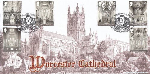 Cathedrals Bradbury GB FDC East Knoyle Wiltshire 2008 No. 85 of 150 (101603)