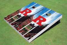 Rutgers University Stadium Long Stripe Themed Cornhole Boards