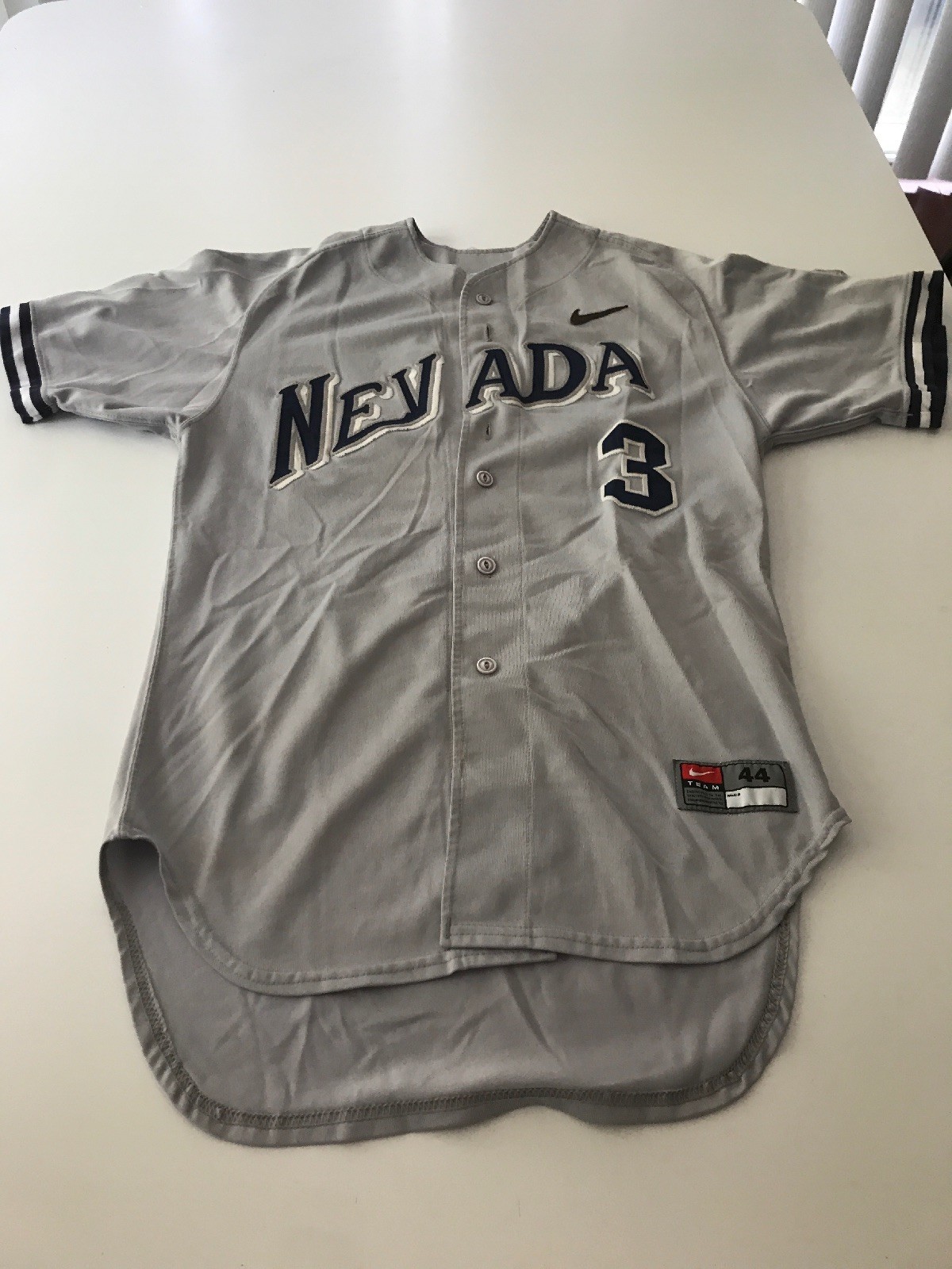 Game Worn Used Nevada Wolfpack Baseball Jersey Nike Size 44 3 EBay game-worn-used-nevada-wolfpack-baseball-jersey-nike-size-44-3-ebay