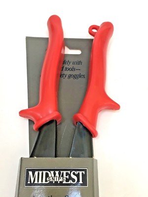 MIDWEST TOOL P6716L Left Cut Aviation Snip – Austemper Blades, Molybdenum Steel, 18 Gauge CRSM Capacity, Ergonomic 5.5" Handle