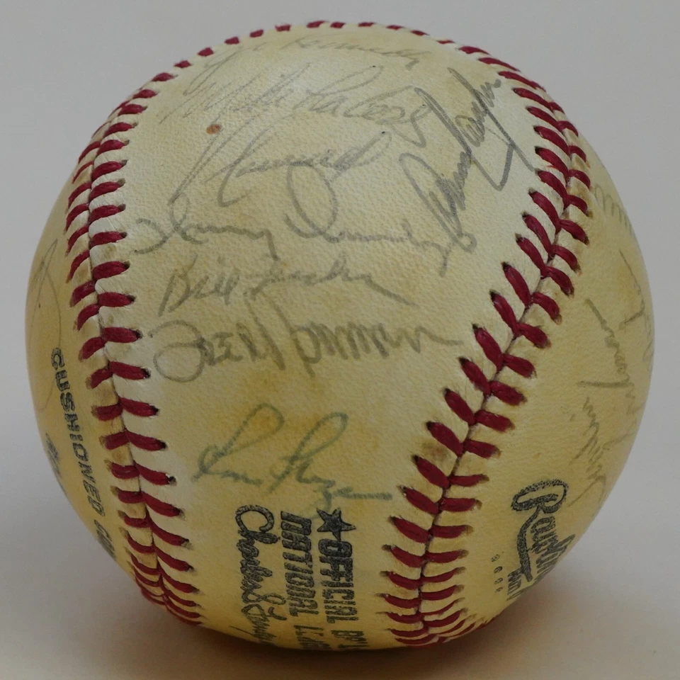 1979 Reds 28x Team Signed Baseball PSA/DNA Big Machine w Johnny Bench Tom Seaver - Image 4 of 4