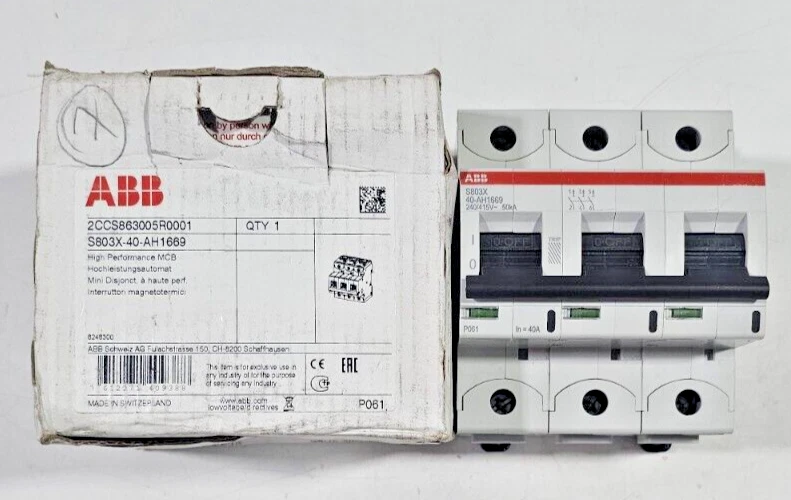 ABB S803X-40-AH1669 New - Surplus Power Distribution Circuit Breaker